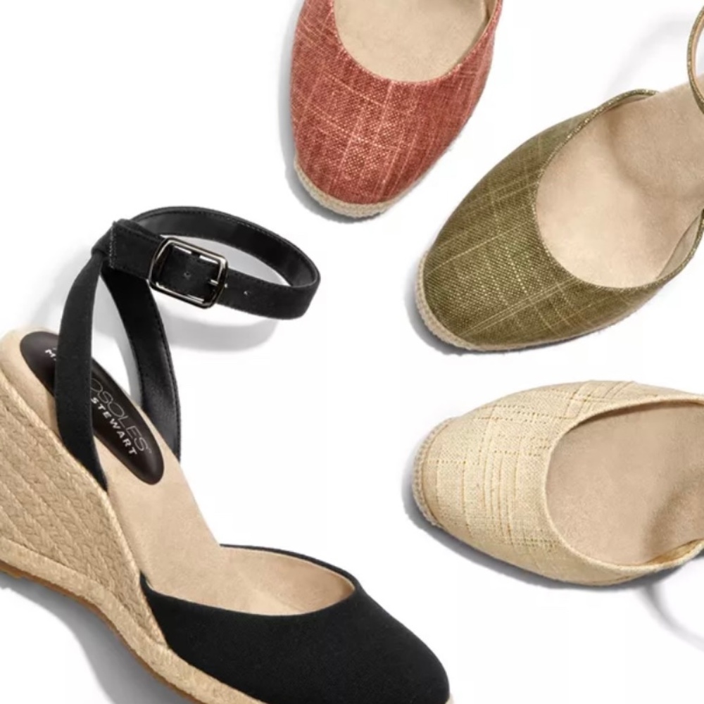 Martha Stewart Meadow Aerosoles Women’s Size 10 Canvas Espadrilles